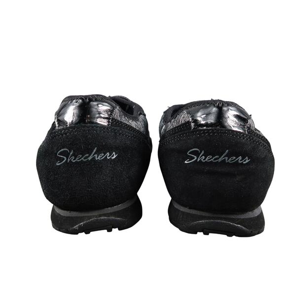 Skechers Shoes Womens 8 Slip On Sneakers Biker Relaxed Fit Memory Foam Leather - Picture 5 of 13